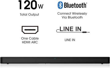 Hisense HS205G 2.0-kanaals soundbar, 120 watt, DTS Virtual:, Verzenden, Zo goed als nieuw