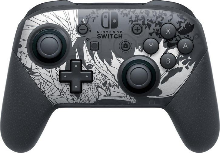 Nintendo Switch Pro Controller - Monster Hunter Rise:, Spelcomputers en Games, Spelcomputers | Overige, Zo goed als nieuw, Ophalen of Verzenden