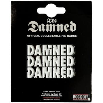 The Damned Stacked Logo - Pin officiële merchandise, Ophalen of Verzenden, Nieuw, Kleding