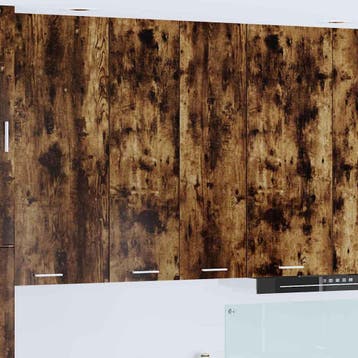 vidaXL Hangkast Gerookt eiken 60 x 31 x 100 cm Bewerkt hout, Verzenden, Nieuw, Bruin