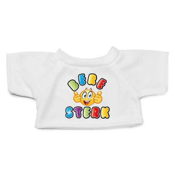 T-shirt voor knuffel - Clothies - maat M - beresterk - wit, Verzenden, Nieuw
