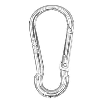 FORTEX Karabijnhaak 5x50mm WLL 50 kg verzinkt DIN 5299, Verzenden, Nieuw