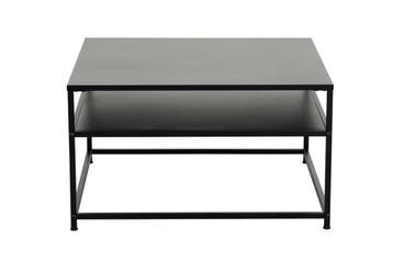 industrieele salontafel DURA STEEL 70cm zwart metaal met, Huis en Inrichting, Tafels | Salontafels, Ophalen of Verzenden, Nieuw