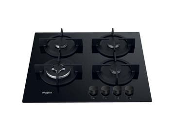 Whirlpool AKT 625/NB1 - Gaskookplaat - 4 zone(s) - Zwart -, Witgoed en Apparatuur, Verzenden, Zo goed als nieuw