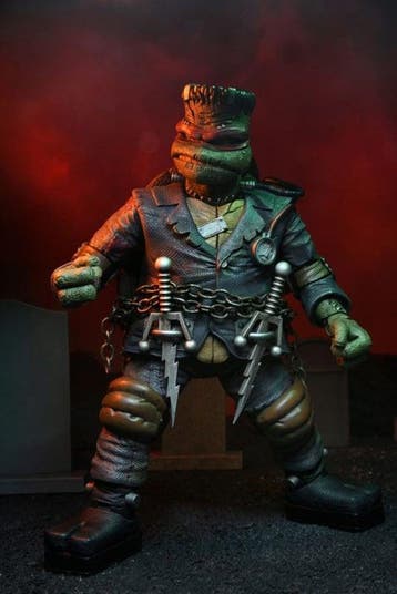 Universal Monsters x TMNT Ultimate Raphael as Frankenstei..., Kinderen en Baby's, Speelgoed | Actiefiguren, Verzenden, Zo goed als nieuw