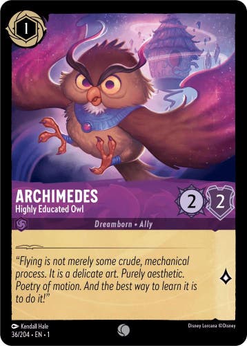 [36/204] - ARCHIMEDES - Highly Educated Owl ENG FOIL [M/NM], Ophalen of Verzenden, Nieuw