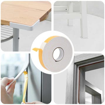 vidaXL Zelfklevende schuimtape 10 st Wit 30mm x 5m CR Schuim, Verzenden, Nieuw