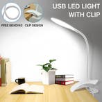 2dekans | Moderne LED lamp met Klemspot 230x410mm Wit – USB,, Ophalen of Verzenden, Nieuw