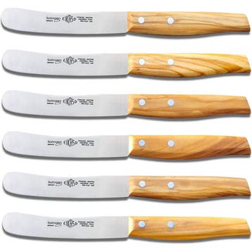 Eikaso Solingen Ontbijtmes met Olijfhouten Heft – 11 cm L., Ophalen of Verzenden, Nieuw, Hout
