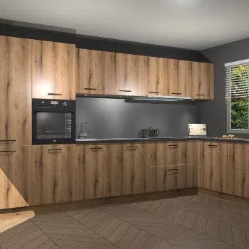 Goud Eiken keuken Petten 94687, Verzenden, Nieuw