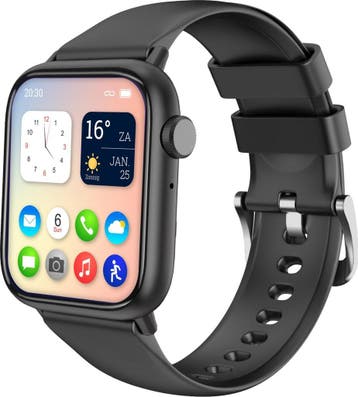 2dekans | Nuvance - Smartwatch Heren & Dames met Bluetooth -, Ophalen of Verzenden, Zo goed als nieuw, Zwart, Nuvance