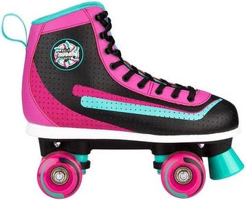 Nijdam Rolschaatsen Retro Smash Zwart/Roze Maat 37, Nieuw