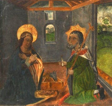 Spaanse school (XVI) - Geburt Christi, - NO RESERVE