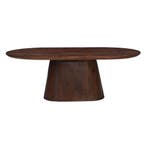 Salontafel Mangohout Mick Capsule Bruin 120 cm, Verzenden, Nieuw, Industriële meubels, Overige vormen