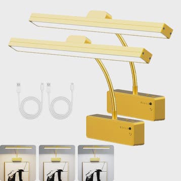 Gouden LED Wandlamp met Afstandsbediening - 3 Kleuren & Dimb, Verzenden, Nieuw