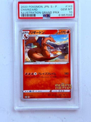 Pokémon - 1 Graded card - Charizard #143 Promo card, Event, Nieuw