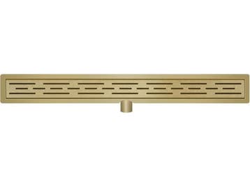 Veiling - Douchegoot met Flens 90 cm. - Geborsteld Messing, Nieuw