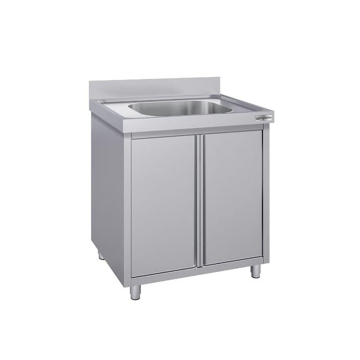 GGM Gastro | Spoelkast ECO - RVS - 800x700mm - met 1 |, Zakelijke goederen, Horeca | Keukenapparatuur, Nieuw in verpakking, RVS Meubilair