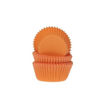 Cupcake Vormpjes HoM MINI Oranje 35x23mm. 60st., Hobby en Vrije tijd, Taarten en Cupcakes maken, Verzenden, Nieuw