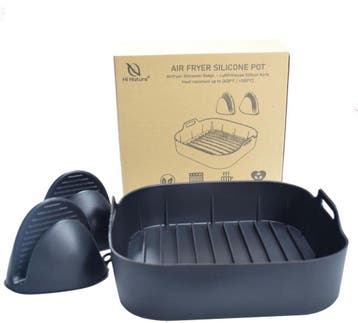 HI NATURE™ Airfryer accessoires - Airfryer siliconen bakje, Ophalen of Verzenden, Zo goed als nieuw, Hi Nature