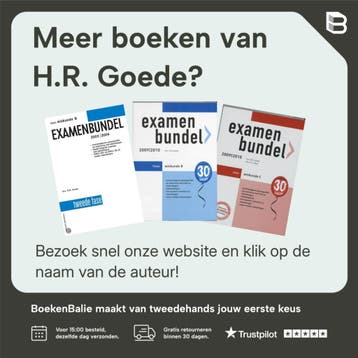 Examenbundel Wiskunde C 2017/2018 VWO 9789006391763, Verzenden, Zo goed als nieuw, H.R. Goede