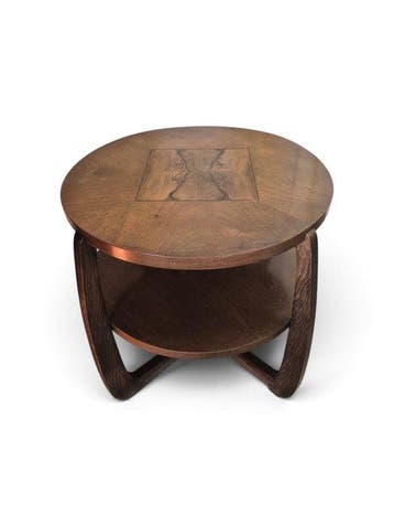 Salontafel - Walnoot - Bijzettafel Art déco