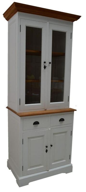 Buffetkast wit - eiken lijsten en interieur Dronten 100cm, Ophalen of Verzenden, Nieuw