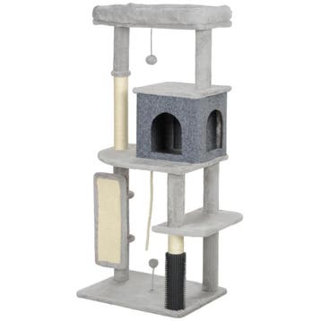 TRUUSK Krabpaal 132 cm met Kattenhol - Speelbal - Sisal-Krab, Verzenden, Nieuw