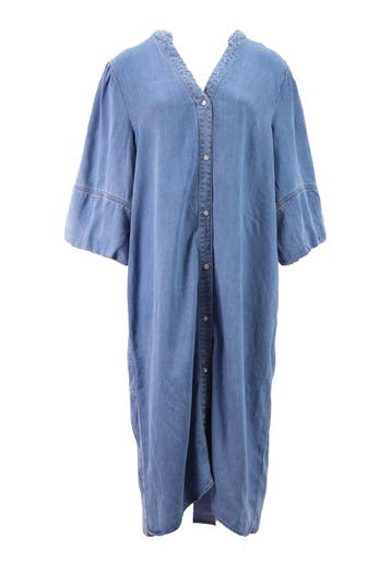 Rino &amp; Pelle Jurk in maat 46 Blauw, Rino &amp; Pelle, Verzenden, Gedragen, Blauw