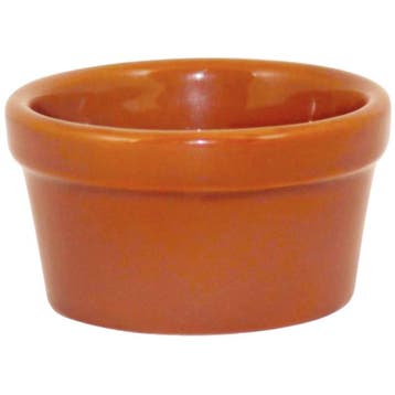 Tapas bakje Porselein Bruin 7,7cm | 6 stuks, Verzenden