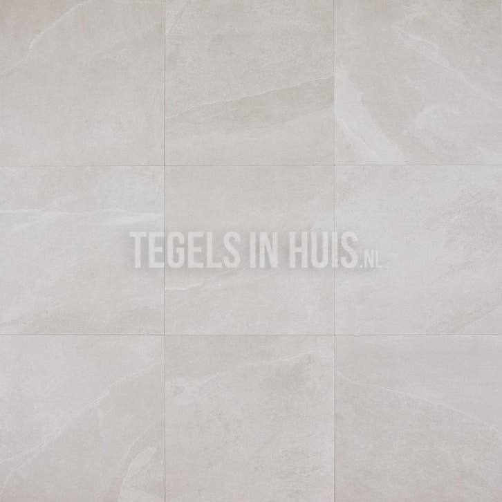 Vloertegel wandtegel slate g wit 60x60 59,5x59,5, Doe-het-zelf en Verbouw, Tegels, Vloertegels, Nieuw, 10 m² of meer, Keramiek