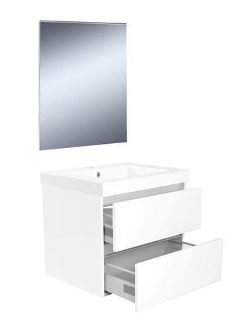 Vision meubelset (incl. spiegel) 60 cm wit, Verzenden, Nieuw