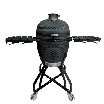 Patton Premium Kamado 21 inch - zwart, Tuin en Terras, Houtskoolbarbecues, Verzenden, Nieuw