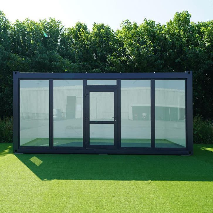 TE KOOP! Luxe kantoorunit met glazen wand, Zakelijke goederen, Machines en Bouw | Keten en Containers