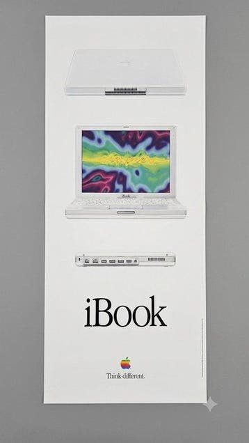 Apple iBook G3 Snow Dealer Banner Massive Vintage -, Nieuw