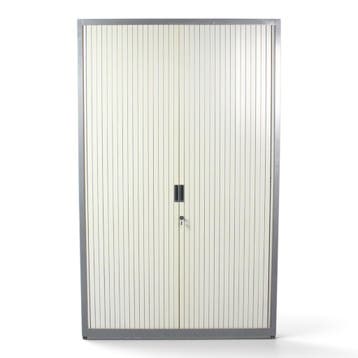 Samas roldeurkast, 195x120x47 cm, antraciet-alu, Huis en Inrichting, Kasten | Roldeurkasten en Archiefkasten, Gebruikt, 100 tot 150 cm