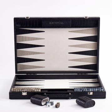 Bordspel - Elie Raphael Backgammon Set - Plantaardig leer