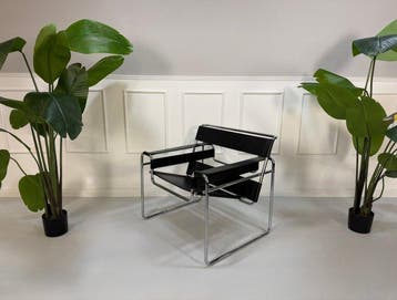 Gavina - Marcel Breuer - Stoel - Wassily Stoel - Leder