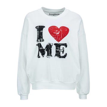Frogbox • witte sweater I love me • 36, Princess goes Hollywood, Verzenden, Wit, Nieuw