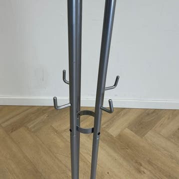Kapstok vv 12 haken (hxbxd) 174x58x58 cm,  zilvergrijs, Ophalen of Verzenden, Gebruikt, Metaal