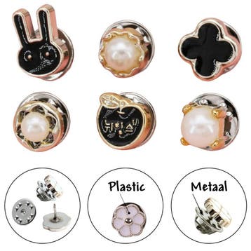 Fako Bijoux - Pin Broche Mini - Steek Pin Knopen Set - 6, Verzenden, Nieuw