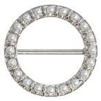 Fako Bijoux - Sjaalklem - Ring Met Parels - Ø 37mm -, Sieraden, Tassen en Uiterlijk, Broches, Verzenden, Nieuw