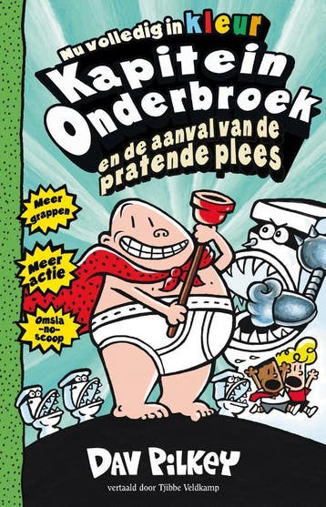 Kapitein Onderbroek en de aanval van de pratende plees /, Boeken, Verzenden, Gelezen, Dav Pilkey