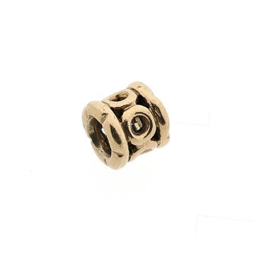 Pandora bedel; Goud; Circles Border Link (Hanger of bedel), Ophalen of Verzenden, Gebruikt, Goud, Overige merken