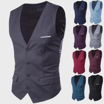 Stijlvol Heren Gilet - Slim Fit voor Bruiloft, Feest of Zake, Verzenden, Nieuw