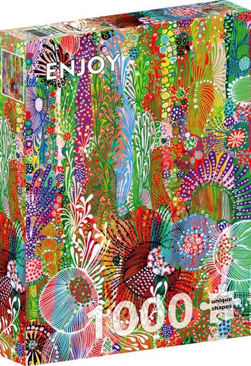 Floral Curtain Puzzel (1000 stukjes) | Enjoy Puzzle -, Verzenden, Nieuw