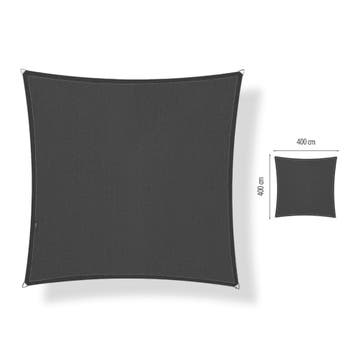 Schaduwdoek 4x4 vierkant Carbon grey, Ophalen of Verzenden, Nieuw