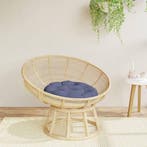 vidaXL Zitkussen rond Ø 60x11 cm oxford stof marineblauw, Huis en Inrichting, Woonaccessoires | Kussens, Verzenden, Nieuw, Blauw
