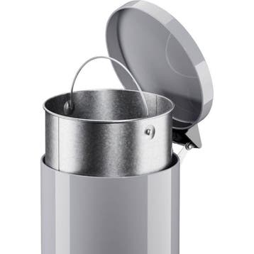 Hailo Solid L pedaalemmer 18l - zilver, Verzenden, Nieuw