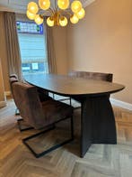 Eettafel massief eiken Deens ovaal op voorraad!, 100 tot 150 cm, Eikenhout, Vijf personen of meer, Nieuw